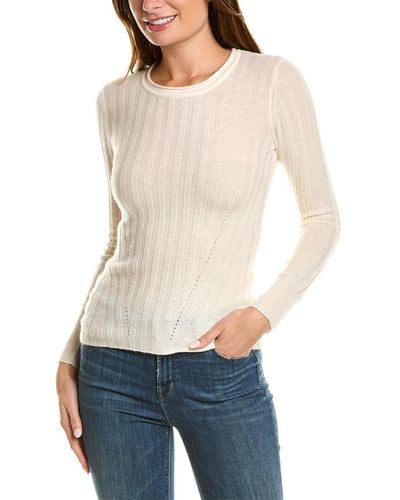 Hannah Rose Blair Wool & Cashmere-blend Sweater - White