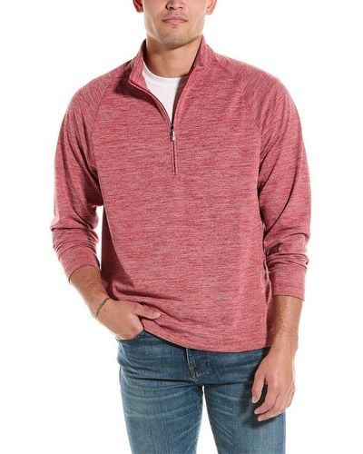 Tommy Bahama Play Action 1/2-zip Pullover - Red