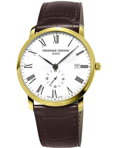 Frederique Constant Leather Watch - Multicolor