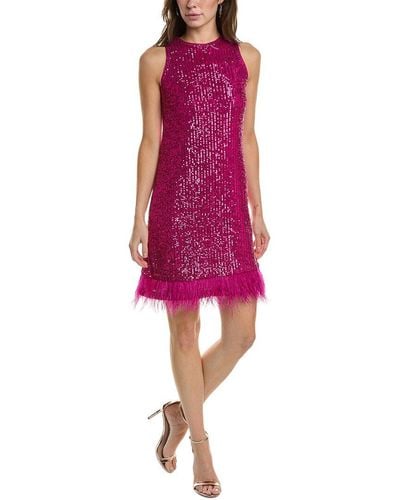 Taylor Sequin Dress - Red