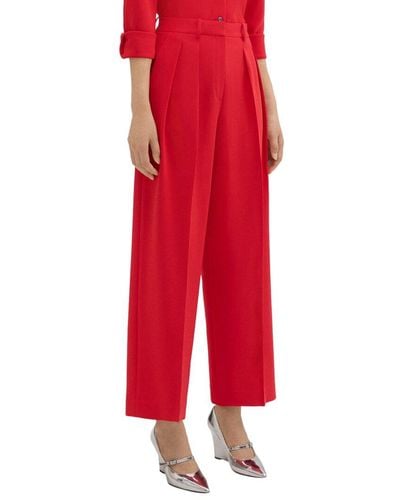 Theory Pleated Pant - Red