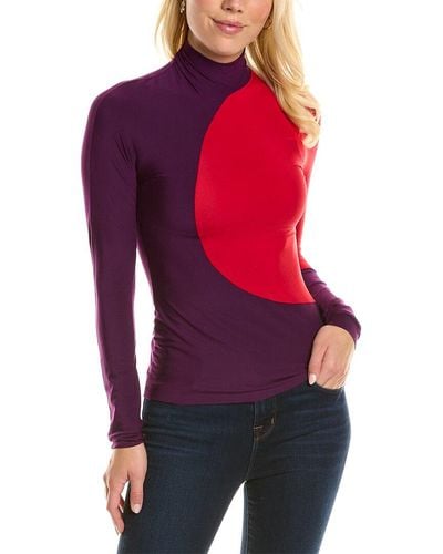 Tory Burch Colorblock Top - Red