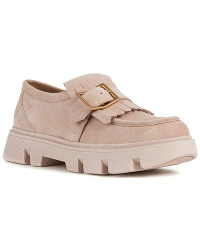 Geox Vilde Leather Moccasin - Natural
