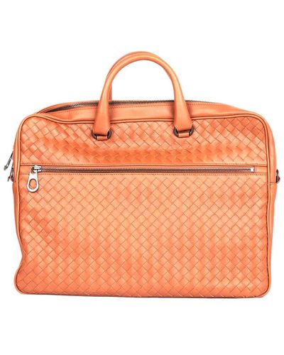 Bottega Veneta Leather Handbag - Orange