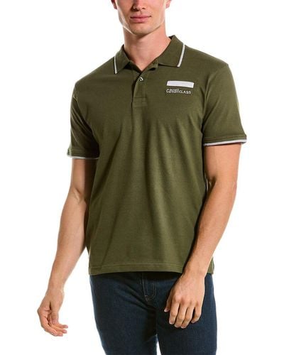 Class Roberto Cavalli Pocket Polo Shirt - Green