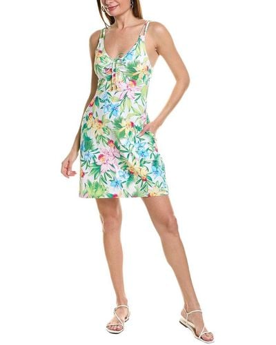 Tommy Bahama Orchid Garden Spa Dress - Blue