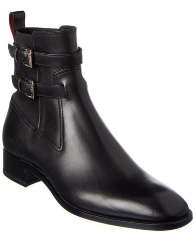 Christian Louboutin Sahni Horse Leather Boot - Black