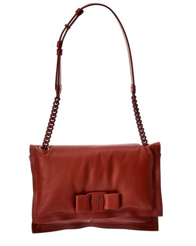 Salvatore Ferragamo Textured Leather Shoulder Bag - Blue Shoulder Bags,  Handbags - SAL285203