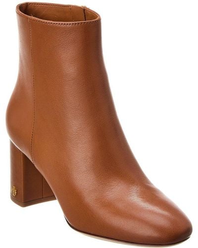 Tory Burch Brooke Leather Bootie - Brown