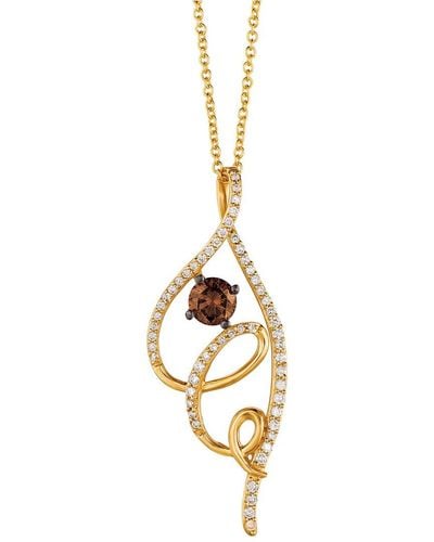 Le Vian 14k Honey Goldtm 0.64 Ct. Tw. Diamond Pendant Necklace - Metallic