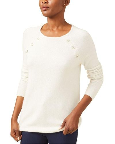 J.McLaughlin Sherman Angora & Wool-blend Sweater - White