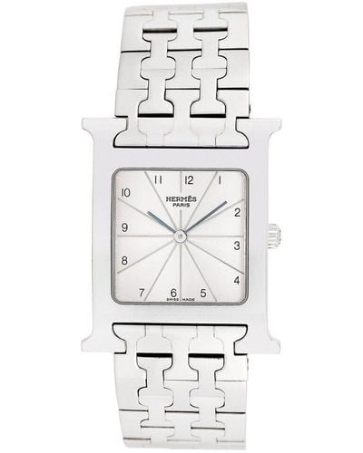 Hermès Unisex H Hour Watch, Circa 2000s - White