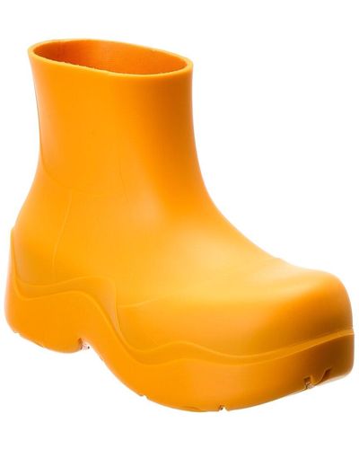 Bottega Veneta The Puddle Rubber Boot - Orange