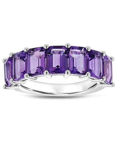 Diana M. Jewels Fine Jewelry 14k Amethyst Half-eternity Ring - Purple