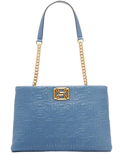 DKNY Delanie Leather Tote - Blue