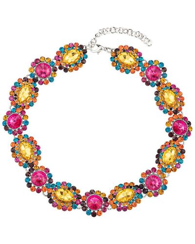 Eye Candy LA The Luxe Collection Crystal Colour Me And Collar Necklace - Red