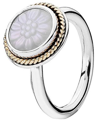 Pandora mother of cheap pearl daisy ring