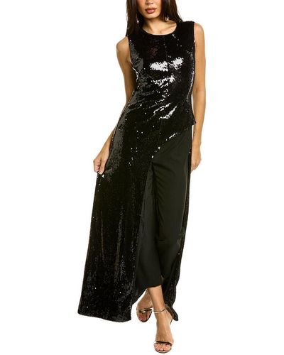 Kay Unger Davina Walk-thru Jumpsuit - Black