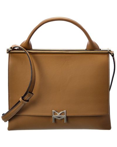 Micro Smooth Leather Crossbody Bag - Talc – Bruno Magli