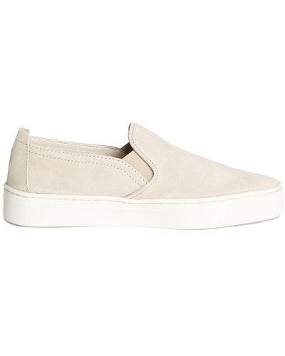 The Flexx Sneak Name Suede Trainer - Natural