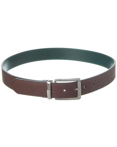Ted Baker Keroli Reversible Leather Belt - Green