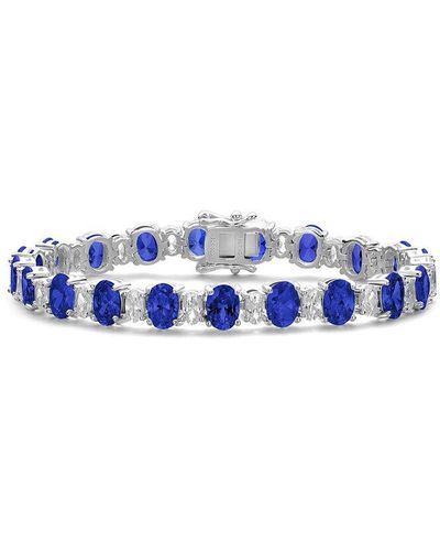 Genevive Jewelry Silver Bracelet - Blue