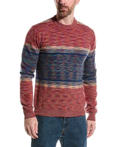 M Missoni Wool Crewneck Sweater - Red