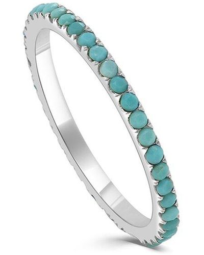 Sabrina Designs 14k 0.28 Ct. Tw. Turquoise Eternity Ring - Blue