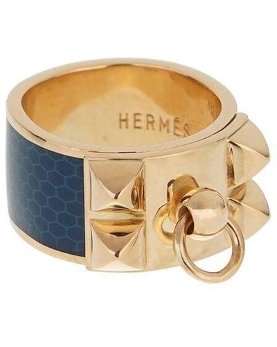 Hermès 18K Collier De Chien Ring (Authentic Pre-Owned) - White