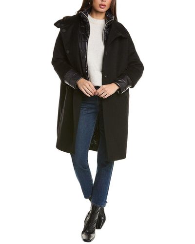 Herno Double-front Wool Coat - Black