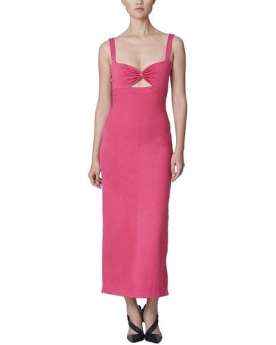 Carolina Herrera Sweetheart Silk-blend Dress - Pink