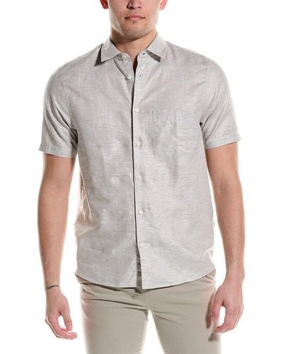 Ted Baker Addles Linen Shirt - Gray