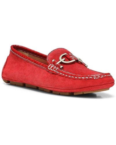 Donald J Pliner Giovanna Leather Loafer - Red