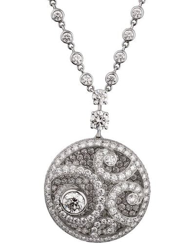 Graff 18K 10.81 Ct. Tw. Diamond Magnificent Pendant Drop Necklace (Authentic Pre-Owned) - Metallic