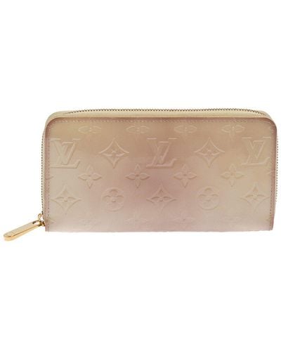 Louis Vuitton Monogram Vernis Leather Zippy Wallet (Authentic Pre-Owned) - Natural