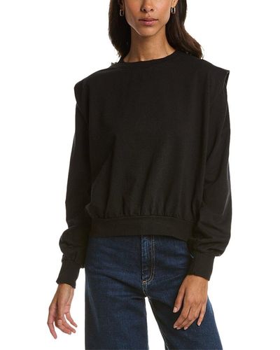 Project Social T Paolo Exaggerated Shoulder Sweatshirt - Black
