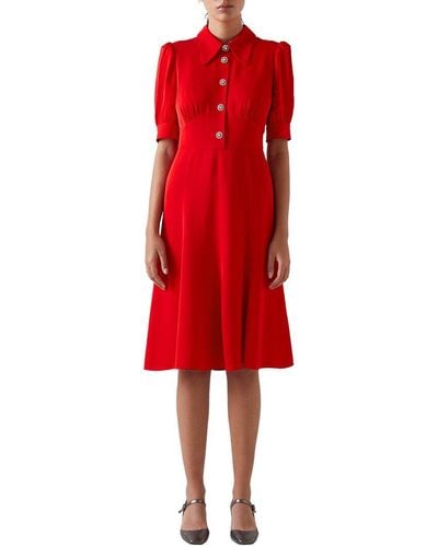 LK Bennett Esme Dress - Red