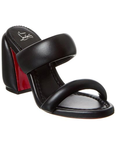 Christian Louboutin Inflama Sab 85 Leather Sandal - Black