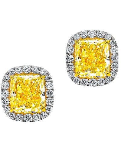 Diana M. Jewels Fine Jewellery 18k 3.43 Ct. Tw. Diamond Studs - Metallic