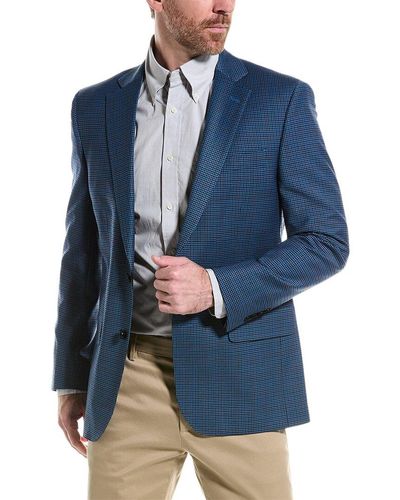 Brooks Brothers Regent Fit Wool-blend Jacket - Blue