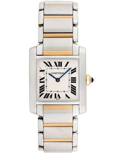 Cartier Midsize Tank Francaise Watch, Circa 2000S (Authentic Pre-Owned) - Metallic