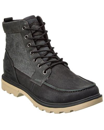 Sorel Carson Moc Leather Boot - Black