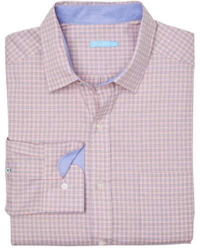 J.McLaughlin Mini Plaid Gramercy Shirt - Pink