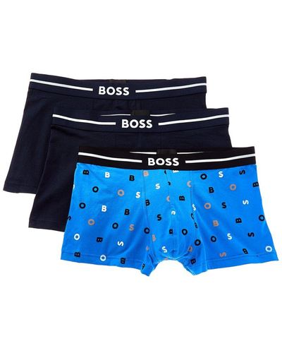 BOSS 3pk Bold Boxer - Blue