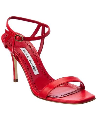 Manolo Blahnik Sandal heels for Women | Online Sale up to 65% off | Lyst