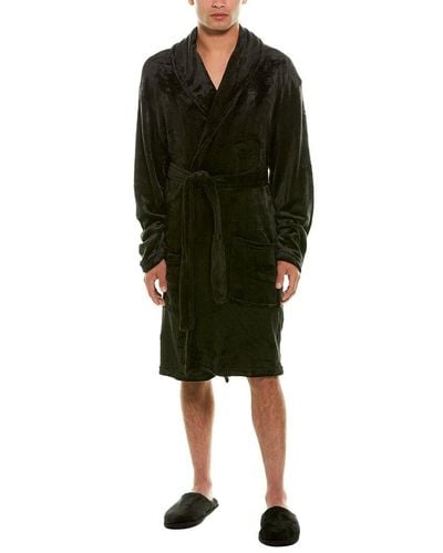 English Laundry Robe & Slippers Gift Set - Black