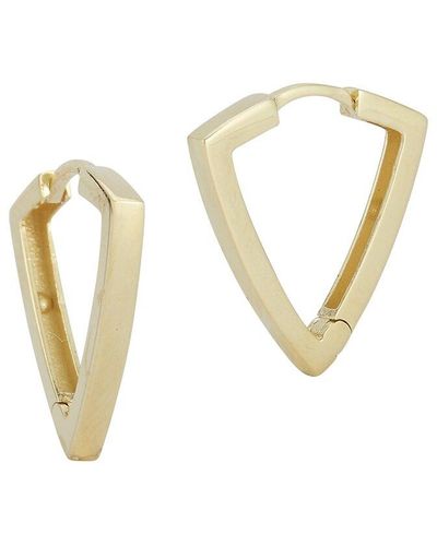 Ember Fine Jewelry 14k Round Dagger Huggie Earrings - White