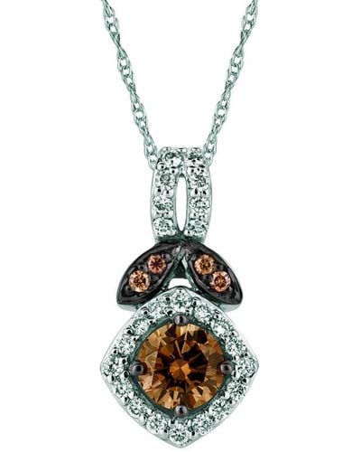 Le Vian Le Vian 14k Rose Gold 0.64 Ct. Tw. Diamond Pendant Necklace - White
