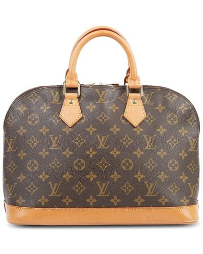 Louis Vuitton Coated Canvas Alma (Authentic Pre-Owned) - Grey