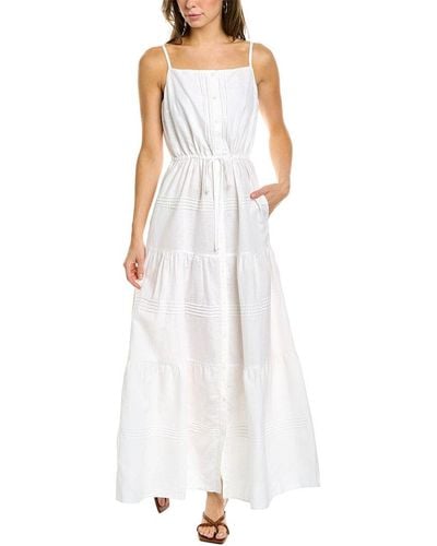 J.McLaughlin Ruth Linen-blend Maxi Dress - White